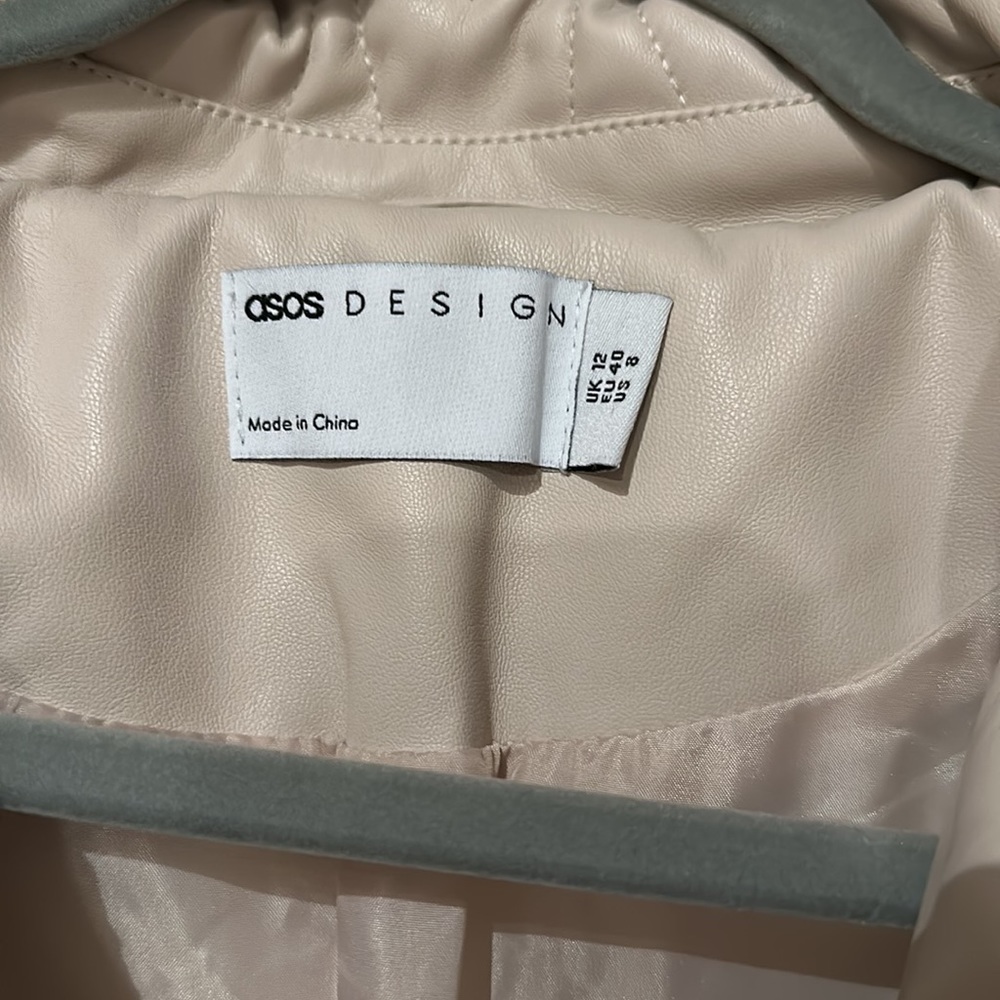 ASOS Design Faux Leather Jacket - Picture 2 of 4